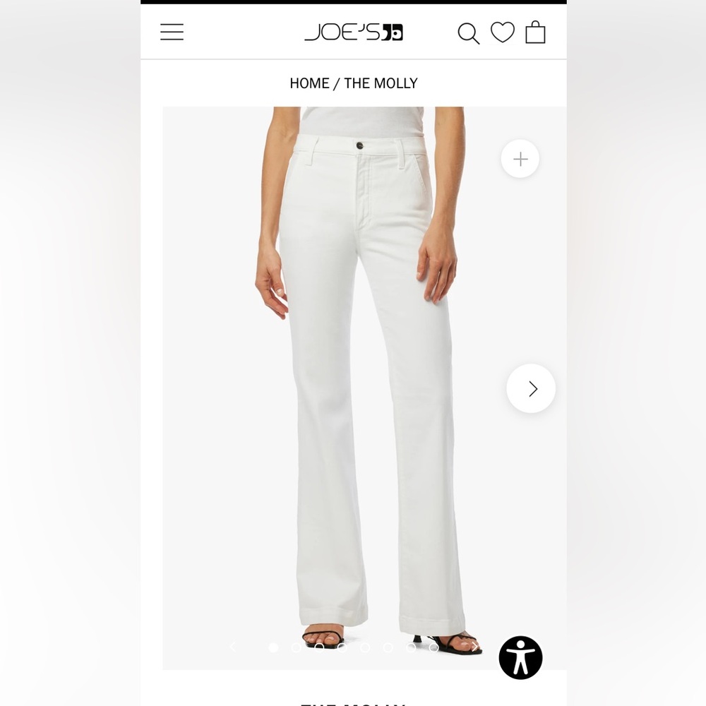 Joe’s Jeans, The Molly white, Size 25
